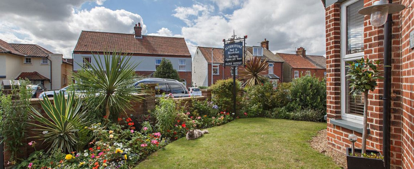 The Front Garden at Alverstone B&B in Sheringham