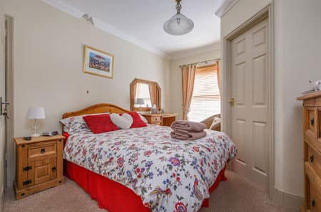 The front double ensuite room at Alverstone B&B in Sheringham